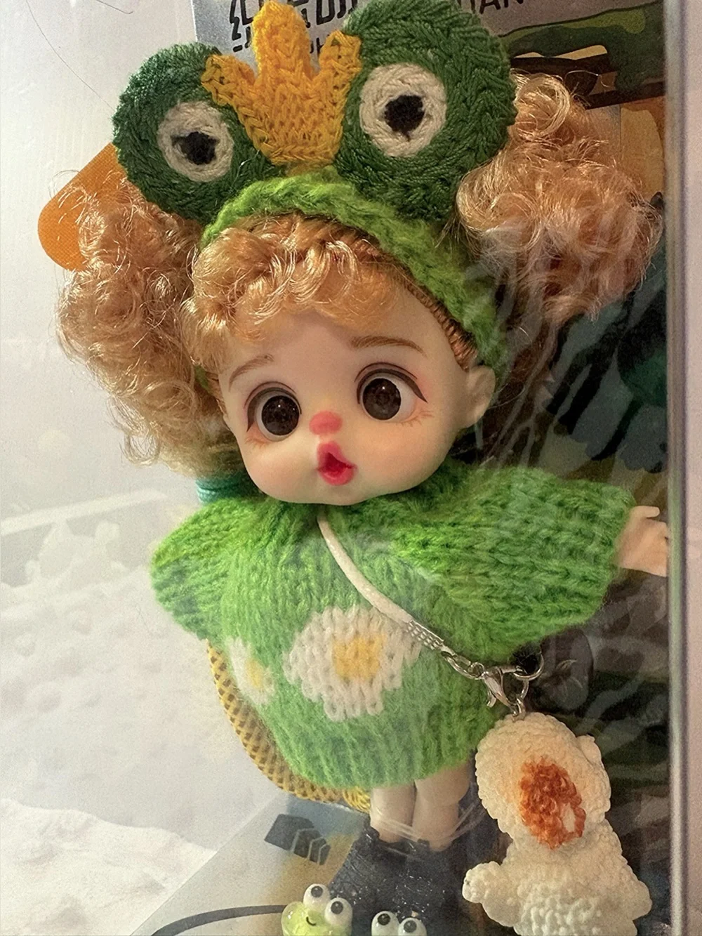Luolifen Cute Doll Bag Charm / Clip - Frog Outfit